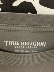 True Religion grey Buddha pocket tee Size XXL #buddha #tee