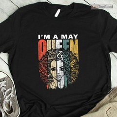 Best Queens Are Born In May Tee, Gorgeous Birthday Girl Graphic Shirt For Her