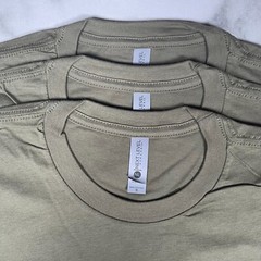 Lot of 3 Next Level Unisex Premium Army TShirts Plain Super Soft US Size S