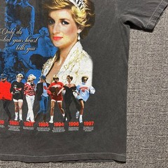 Princess Diana Shirt Large Moby Thrift Vintage Style 90s Rap Tee Queen Of Hearts