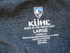 Kuhl T Shirt Mens Large Intent Krew Stretch Lightweight Long Sleeve Athleisure