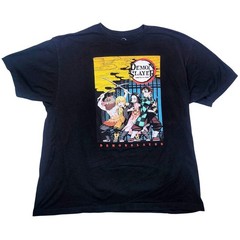 Demon Slayer Kimetsu No Yaiba Group Graphic T Shirt Black XXL Anime Tee