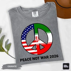 Peace Not War Shirt No Our War Comfort Tee Anti War Protest