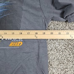 Vintage Initial D Shirt Mens Medium Gray Y2K Anime ODM Drift Toyota AE36 Trueno