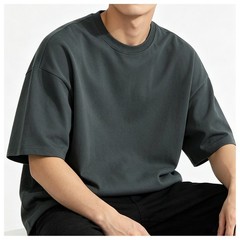 Men Cotton T-shirt Pure Cotton Fabric Moderate Elasticity Fashion Style Design