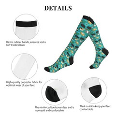 Knee High Compression Socks for Circulation, Athletic Running Hiking Support