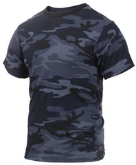 Rothco Midnight Blue Camo Men’s Short Sleeve Tee – Colored Camo T-Shirts
