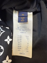 Louis Vuitton Monogram Gradient T-Shirt Black White Size M Italy #6