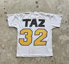 RARE Vintage 90s Made in USA Single Stitch AOP Looney Tunes TAZ T-Shirt : XL
