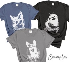 Personalized Pet Design Comfort Tee Custom Dog Lover Gift Shirt