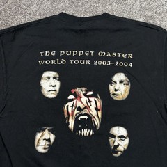 Vintage King Diamond Puppet Master Band T-Shirt Size XL World Tour Heavy Metal