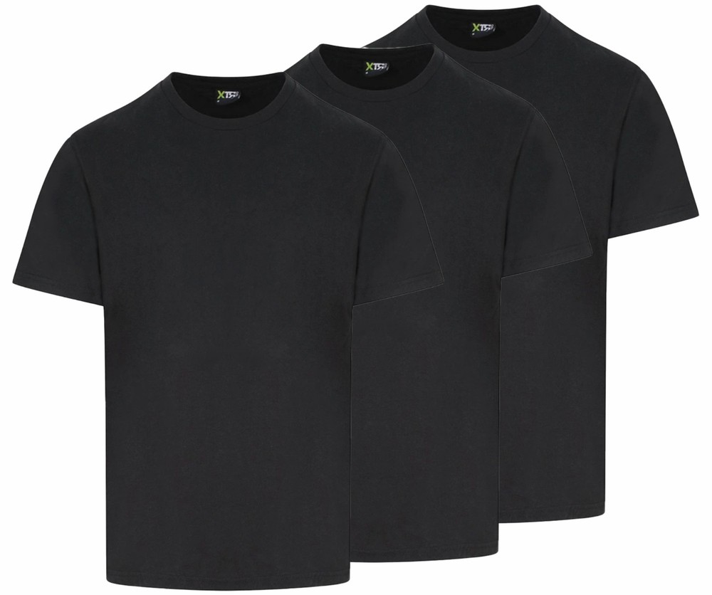 Pro RTX 3-Pack Workwear T-Shirt XS-6XL Plain Polycotton Crew Neck Uniform Tee