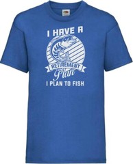 Fishing Retirement Plan Humour Novelty T Shirt Various Colours And Sizes