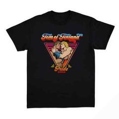 TOM OF FINLAND MENS T SHIRT BLACK HE MAN PRIDE TEE SHIRT GAY CULTURE T-SHIRT
