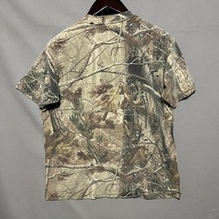Camo Hunting Shirt Mens Medium Brown Short Sleeve Camouflage Tee T-Shirt