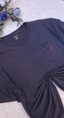 Polo Ralph Lauren-Homme- Blue Navy Logo Red T-Shirt Size-XXL-Men’s Cotton-