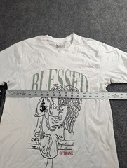 Outrank T-Shirt Men’s Small White Graphic Print Blessed NWT