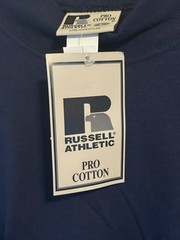 vintage russell athletic pro cotton mock neck shirt mens size large NOS NWT 90s