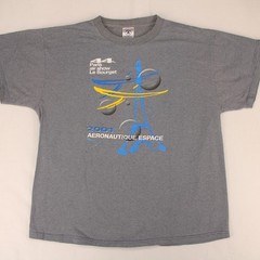 2001 PARIS AIR SHOW Vtg y2k Delta Pro Eiffel Tower Graphic T-SHIRT Men’s L