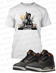 Reaper Fear Skull Graphic Tee Shirt To Match J3 Fear Sneaker Big Tall Sport T