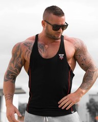 Men’s Gym Tank Top Muscle Shirt Sleeveless T Shirt Workout Fitness Training Tee