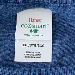 Hanes Men’s Size 3XL Heather Blue ComfortBlend EcoSmart Crew Neck T-Shirt New