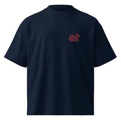 mens organic oversized high neck t-shirt