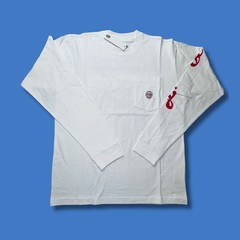Round Two Long Sleeve Pocket T-Shirt White Mens Small NWT Streetwear Hype