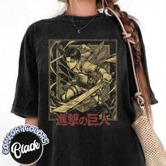 Elite Anime Soldier Shirt, Dark Fantasy Battle Graphic Tee, Vintage Military