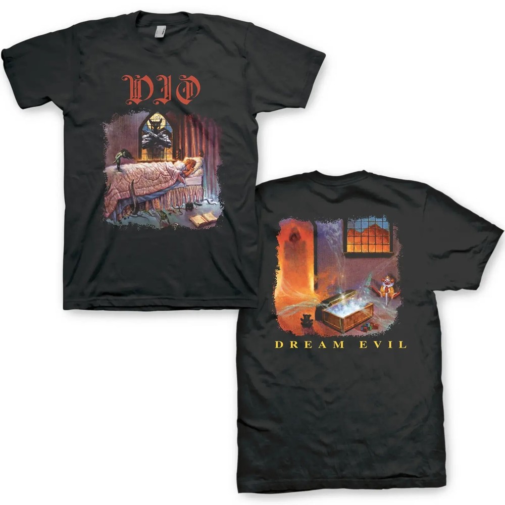 DIO cd cvr DREAM EVIL Official 2-Sided SHIRT LRG New black sabbath