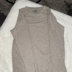 Jachs MFG Shirt Mens XL Long Sleeve Thermal Waffle Casual Beige Store Sample