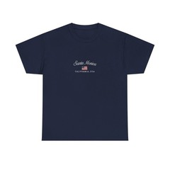 Santa Monica Faux Stitched American Flag Tee