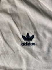 Adidas Originals T-Shirt Men’s Cream Pink Navy 3 Stripe Short Sleeve Trefoil Tee