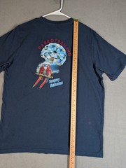 Tommy Bahama Mens Medium Blue Parrotsailing Graphic Beach Tropical T Shirt