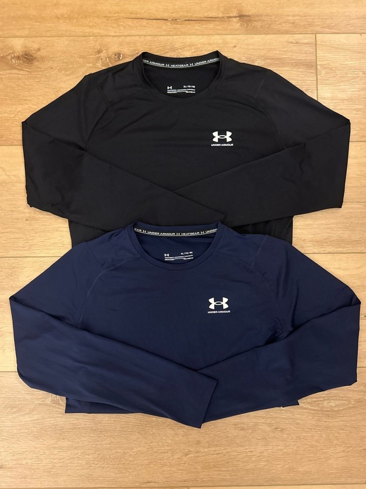 Bundle! Mens Under Armor HeatGear Long Sleeve Compression Shirts