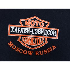 Harley-Davidson Moscow Russia T-Shirt Mens 3XL Black Fruit of the Loom Heavy