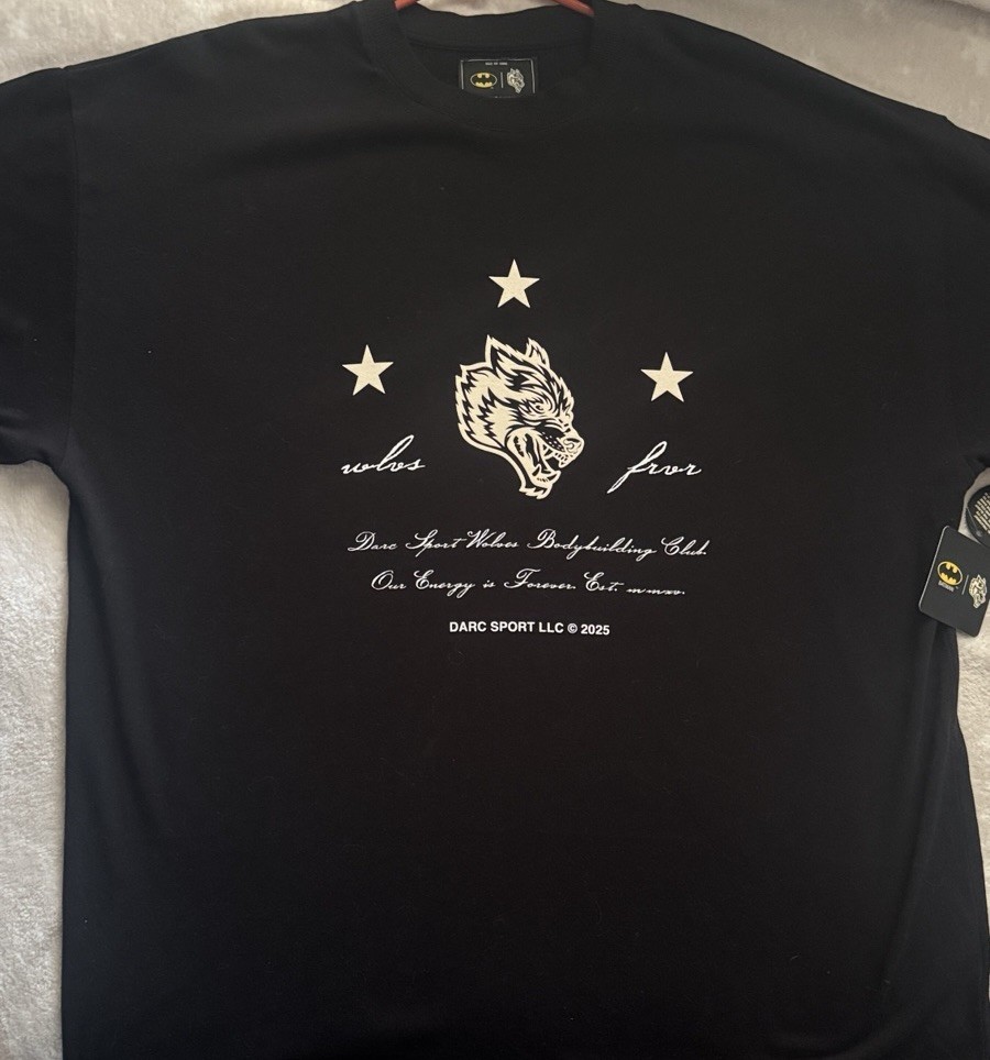 Darc Sport Premium Oversized Black T-Shirt Size XL Harley Quinn Graphic