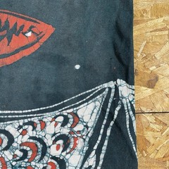 Vintage 90s Batik Bleach Dye Art Single Stitch All Over Print Shirt Size XL