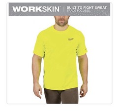 Milwaukee Workskin Lightweight Performance Shirt – Short Sleeve Hi Vis Yellow