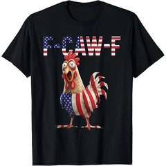 Cotton Printed Round Neck T-Shirt Chicken Quote Rooster Meme adult Streetwear