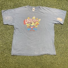 Underdog Shirt XL 90s 00s Distressed Cartoon Superhero Movie TV Series Tee