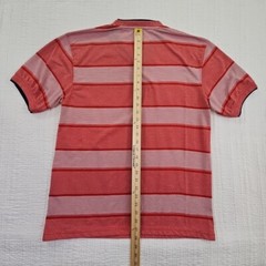 Denim & Rivets Short Sleeve Shirt Men’s Size L Color Red/White V Double Collar