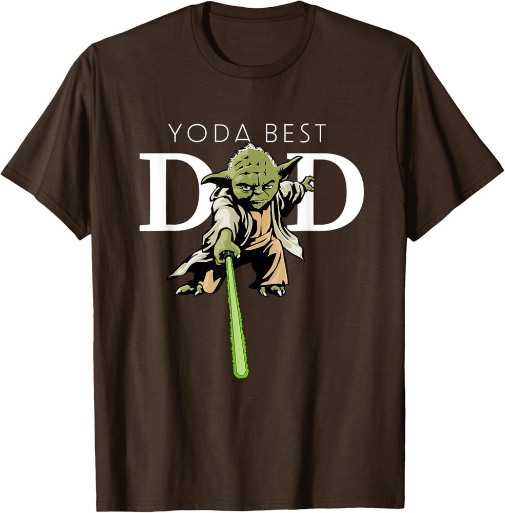 Star Wars Yoda Lightsaber ligious Happy Father’s Day Christian Dad Bible T-Shirt