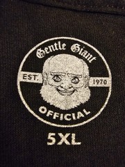 Gentle Giant Official Band T Shirt Progressive Rock Size 5x Black NWOT