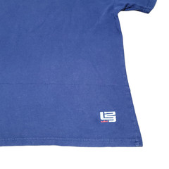 Nike LeBron James Lion Logo T Shirt Men L Navy Blue Mandala World Tour Top