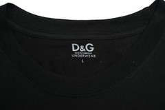 Dolce & Gabbana D&G “Underwear” Men’s Black Basic T-Shirt US XS S M