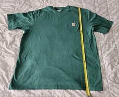 CARHARTT Work Wear Heavyweight Green Short Sleeve Pocket T-shirt Men’s Size 2XL