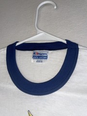 NEW VINTAGE 80s Hanes Ringer Shirt Get High On Life Skateboard Cartoon M 38-40