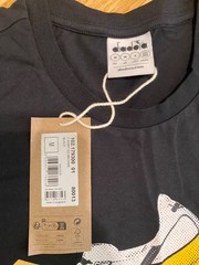 Diadora T-SHIRT SS ARCHIVE Black Size S/M *New
