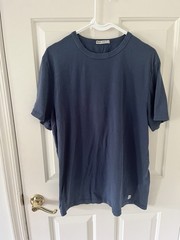 Marine Layer Men’s Short Sleeve Blue T Shirt Large Cotton And Recycled Cotton